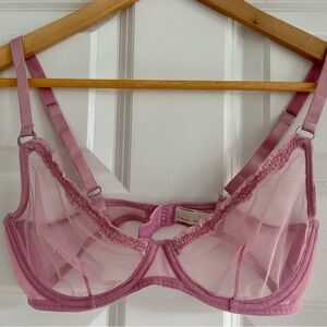 Fleur Du Mal - Sheer Tulle Demi Bra - 32D